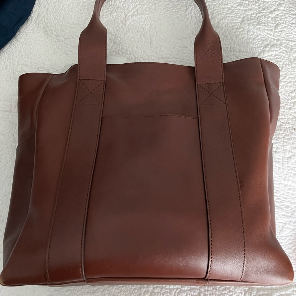 Tecovas Leather Tote Bag in Brown - Picture 4 of 7